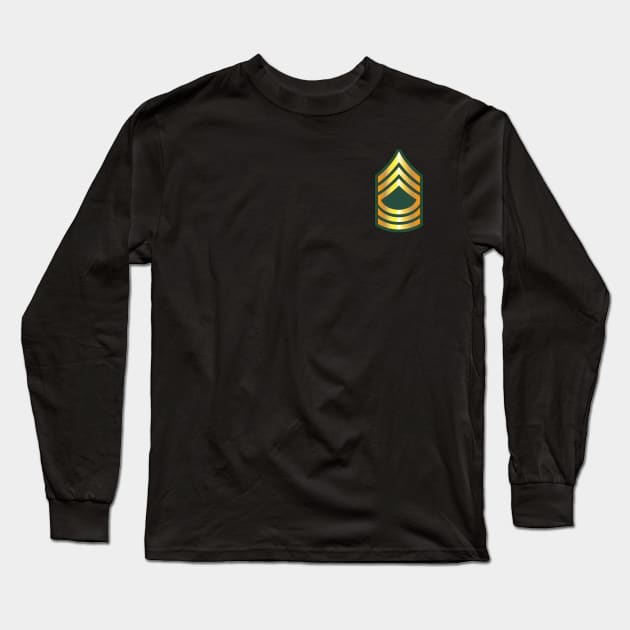 POCKET - Army - Master Sergeant - MSG wo Txt Long Sleeve T-Shirt by twix123844